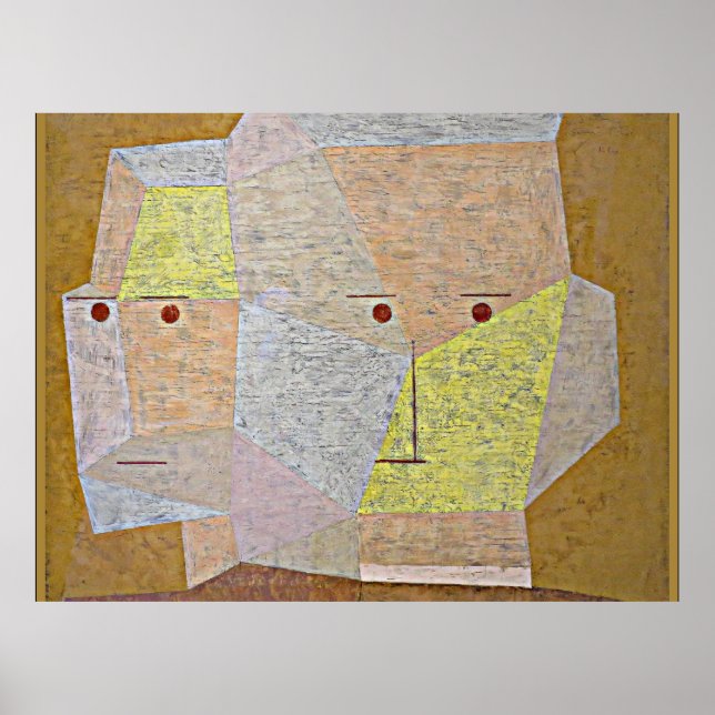 Póster Paul Klee - Dos Cabezas (Frente)