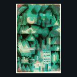 Póster Paul Klee Dream City Poster<br><div class="desc">Paul Klee Dream City poster. Color del agua en lienzo de 1921. El artista suizo alemán Paul Klee creó algunas de las pinturas abstractas más visualmente dinámicas del siglo XX. El Dream City es una obra cubista que cuenta con verdes, turquesas y marines acuáticos. La forma de los árboles, los...</div>