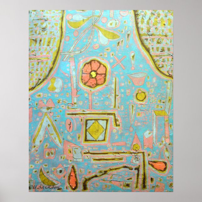 Póster Paul Klee Efflorescence (Frente)