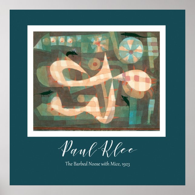 Póster Paul Klee - El Alce De Púas Con El Ratón (Frente)