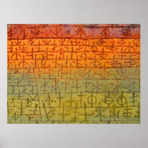 Póster Paul Klee el cuarto de niños de árbol