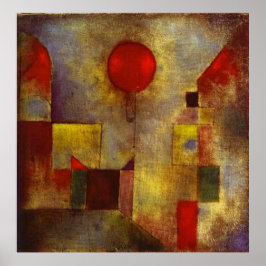 Póster Paul Klee El Globo Rojo