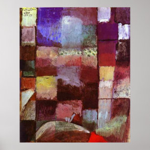 Póster Paul Klee en un adorno de un Hamamet