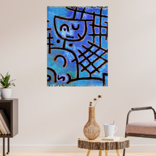 Póster Paul Klee, famoso cuadro, cautivo,