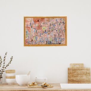 Póster Paul Klee, Follaje Escaso,