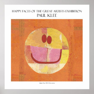 Póster paul klee happy face poster 11"x11"