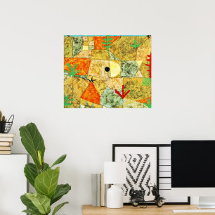 Póster Paul Klee - Jardines del Sur,