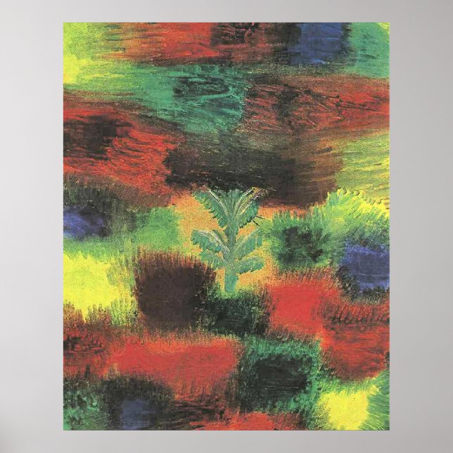 Póster Paul Klee - Little Tree Amid Shrubbery (Frente)