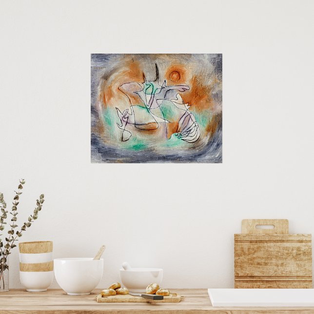 Póster Paul Klee - Perro Aullador, (Cocina)