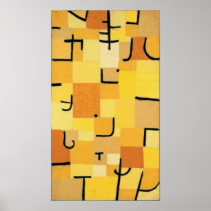 Póster Paul Klee - Rótulos En Amarillo