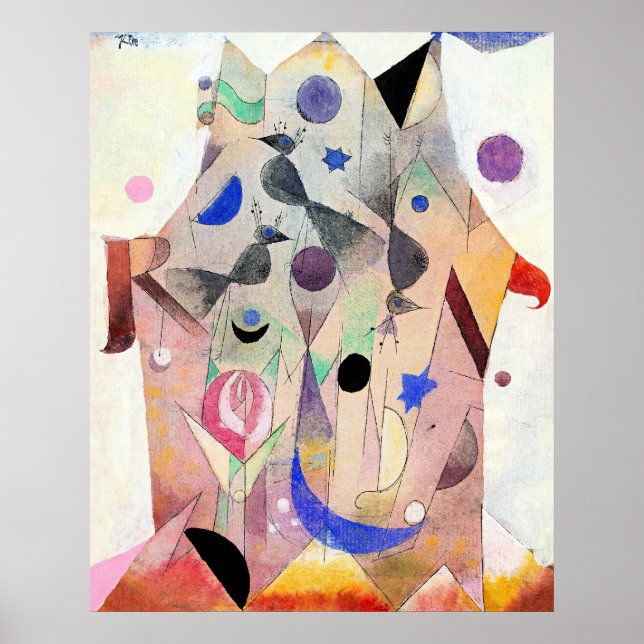 Póster Paul Klee - Ruiseñores Persas (Frente)
