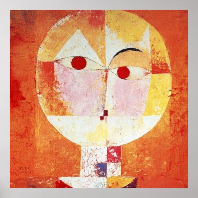 Póster Paul Klee Senecio (Frente)