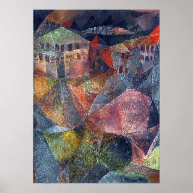 Póster Paul Klee The Hotel (Frente)