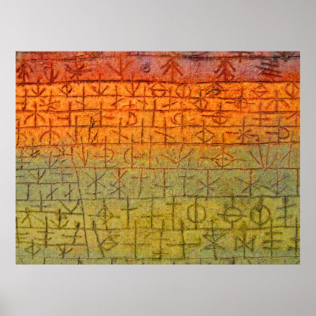 Póster Paul Klee The Tree Nursery (Frente)