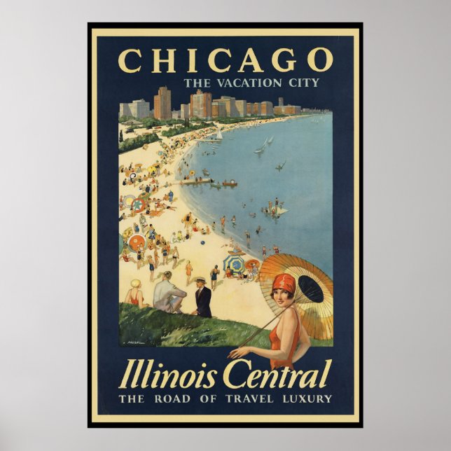 Póster Paul Proehl Chicago Vacation City (Frente)