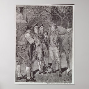 Póster Paul Revere at Lexington
