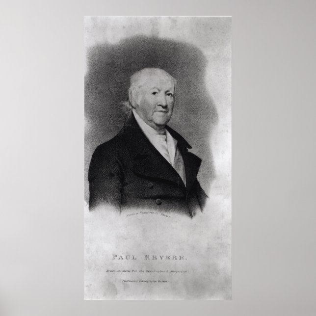 Póster Paul Revere, de 'The New England Magazine' (Frente)