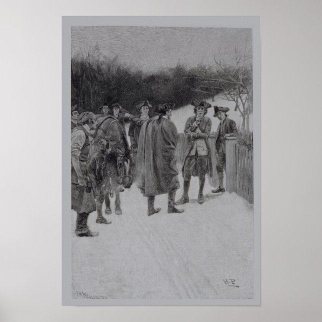 Póster Paul Revere trae noticias a Sullivan (Frente)