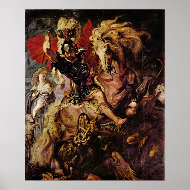 Póster Paul Rubens - Detalles de la batalla (Frente)
