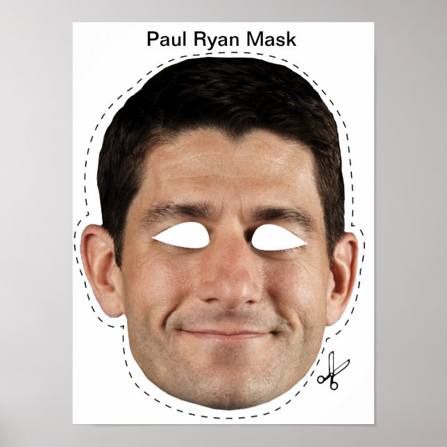 Póster Paul Ryan Mask (Frente)