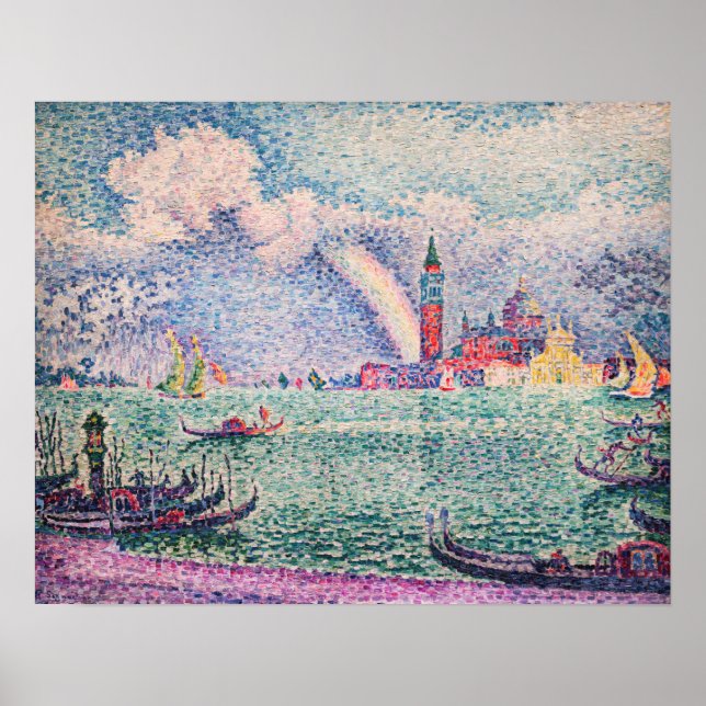 Póster Paul Signac - Arcoiris, Venecia (Frente)