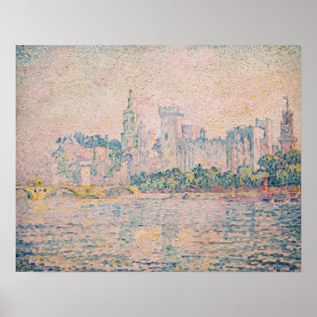 Póster Paul Signac - Avignon, Morning (Frente)