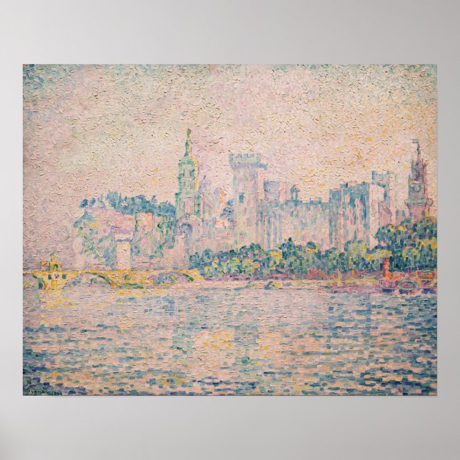 Póster Paul Signac - Avignon, Morning (Frente)