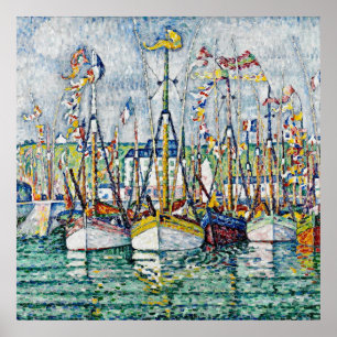 Póster Paul Signac - Bendición De La Flota Del Atún En Gr