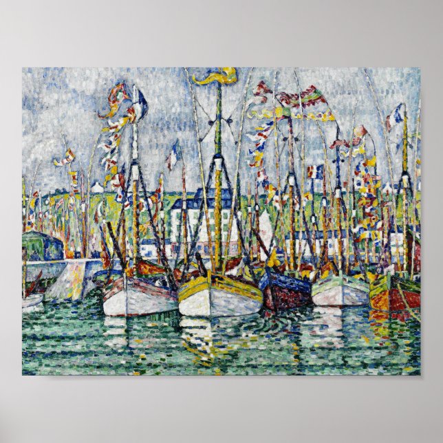 Póster Paul Signac - Bendición De La Flota Del Atún En Gr (Frente)