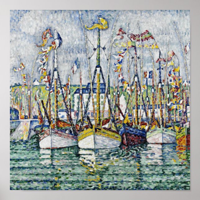 Póster Paul Signac - Bendición De La Flota Del Atún En Gr (Frente)