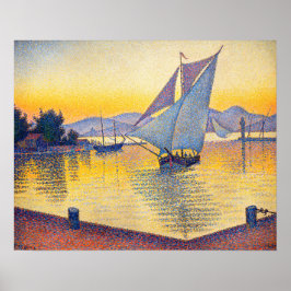 Póster Paul Signac - El puerto al atardecer, Opus 236