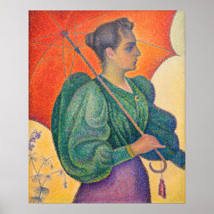 Póster Paul Signac - Mujer con parasol