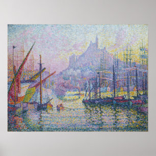 Póster Paul Signac - Notre-Dame-de-la-Garde, Marsella