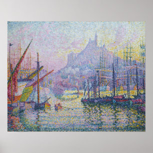Póster Paul Signac - Notre-Dame-de-la-Garde, Marsella