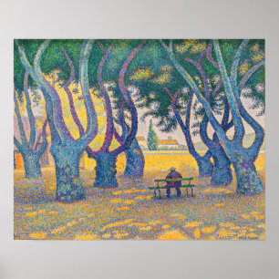 Póster Paul Signac - Place des Lices, Saint-Tropez