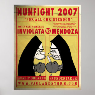 Póster Paul y Nun FIght de Storm