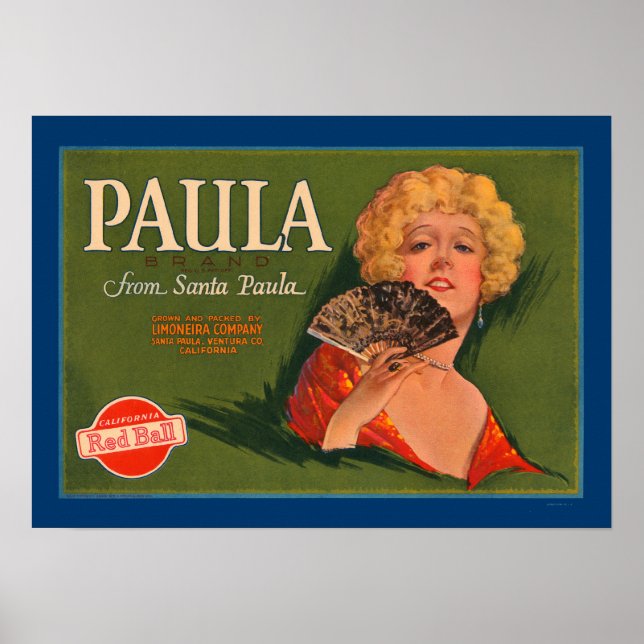 Póster Paula Brand de Santa Paula (Frente)
