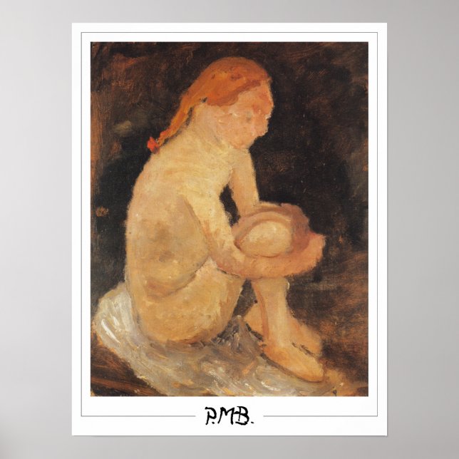 Póster Paula Modersohn-Becker Zedign Art Poster #161 (Frente)