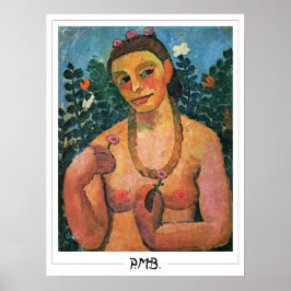 Póster Paula Modersohn-Becker Zedign Art Poster #183
