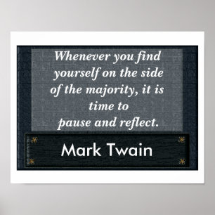 Póster Pausa y reflexión - cita poster