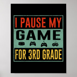 Póster Pausar Mi Juego Para Estudiantes De 3er Grado Ck A