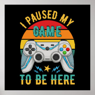Póster pausé mi juego