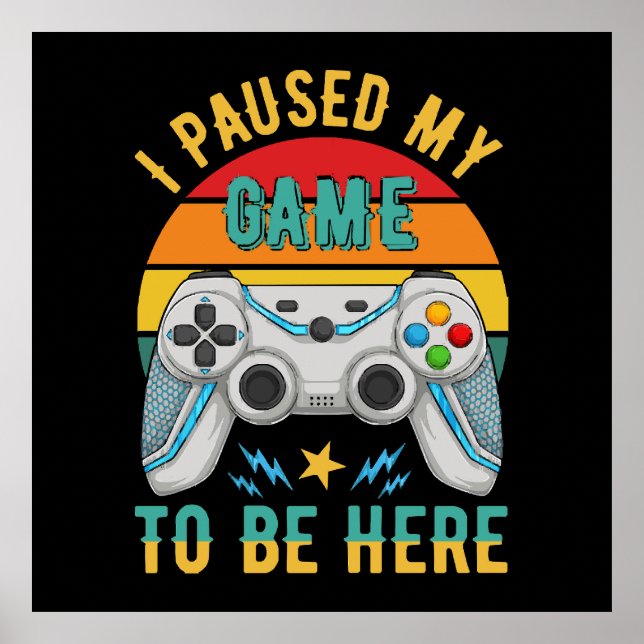 Póster pausé mi juego (Frente)