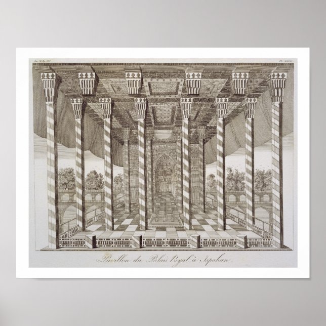 Póster Pavilion at the Royal Palace at Isfahan, from 'Voy (Frente)