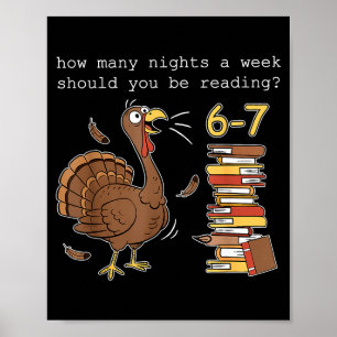 Póster Pavo 6 7 Cuántas Noches A La Semana Deberías Estar