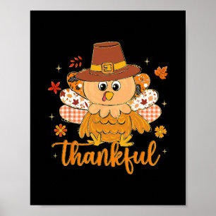 Póster Pavo de Acción de Gracias Preppy Vibraciones de Ot