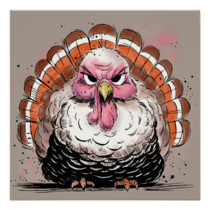 Póster Pavo gruñón