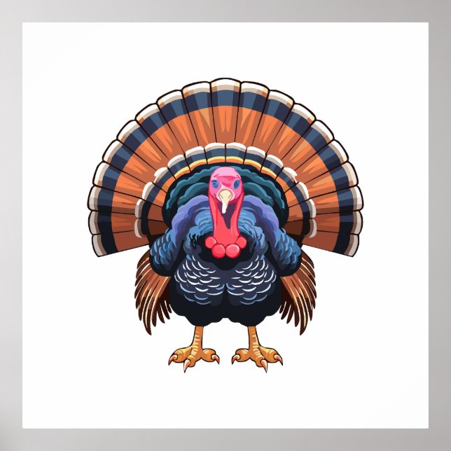 Póster Pavo salvaje (Frente)