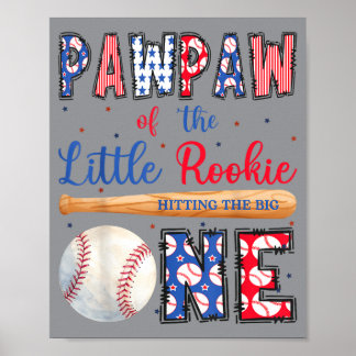 Póster Pawpaw Del Un Pequeño Novato Béisbol 1er