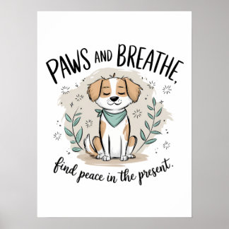 Póster Paws and Breathe - Mentalidad en el diseño del per